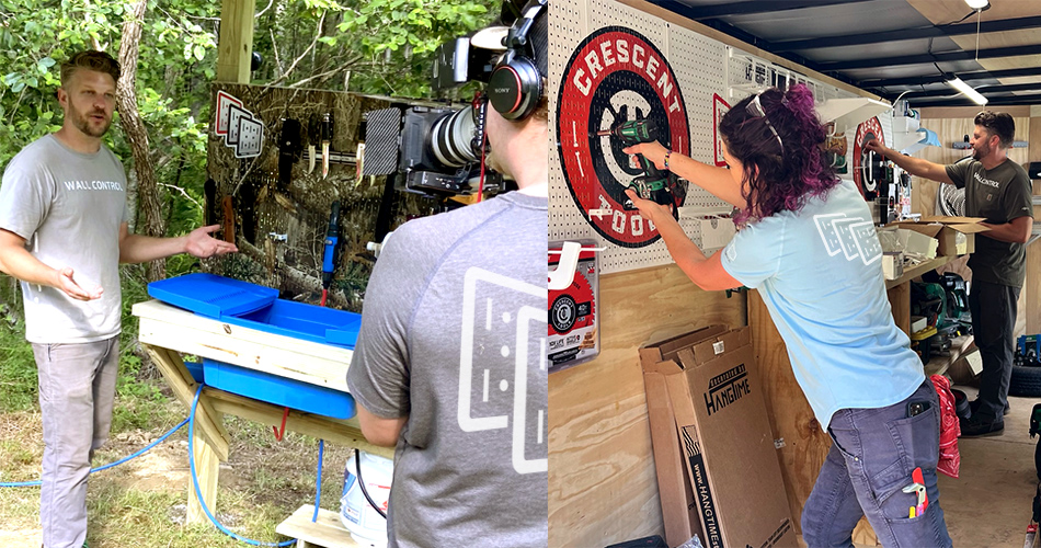 Outdoor Channel Renovation Hunters Critz VA Season 1 Skinning Shed Trailer Wall Control Pegboard