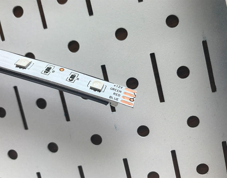 Cut 1/2 From Ends and Peel RGB Adhesive Cut 1/2 From Ends and Peel RGB Adhesive