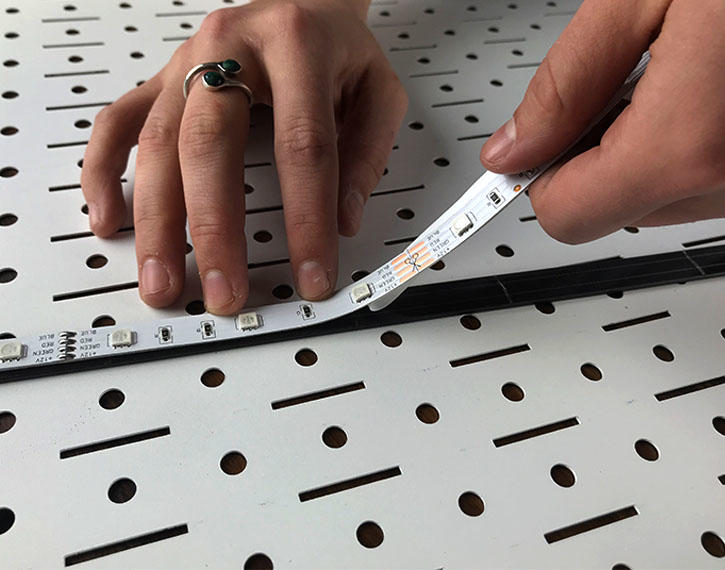 How To Add RGB Lights To Metal Pegboard Wall Control