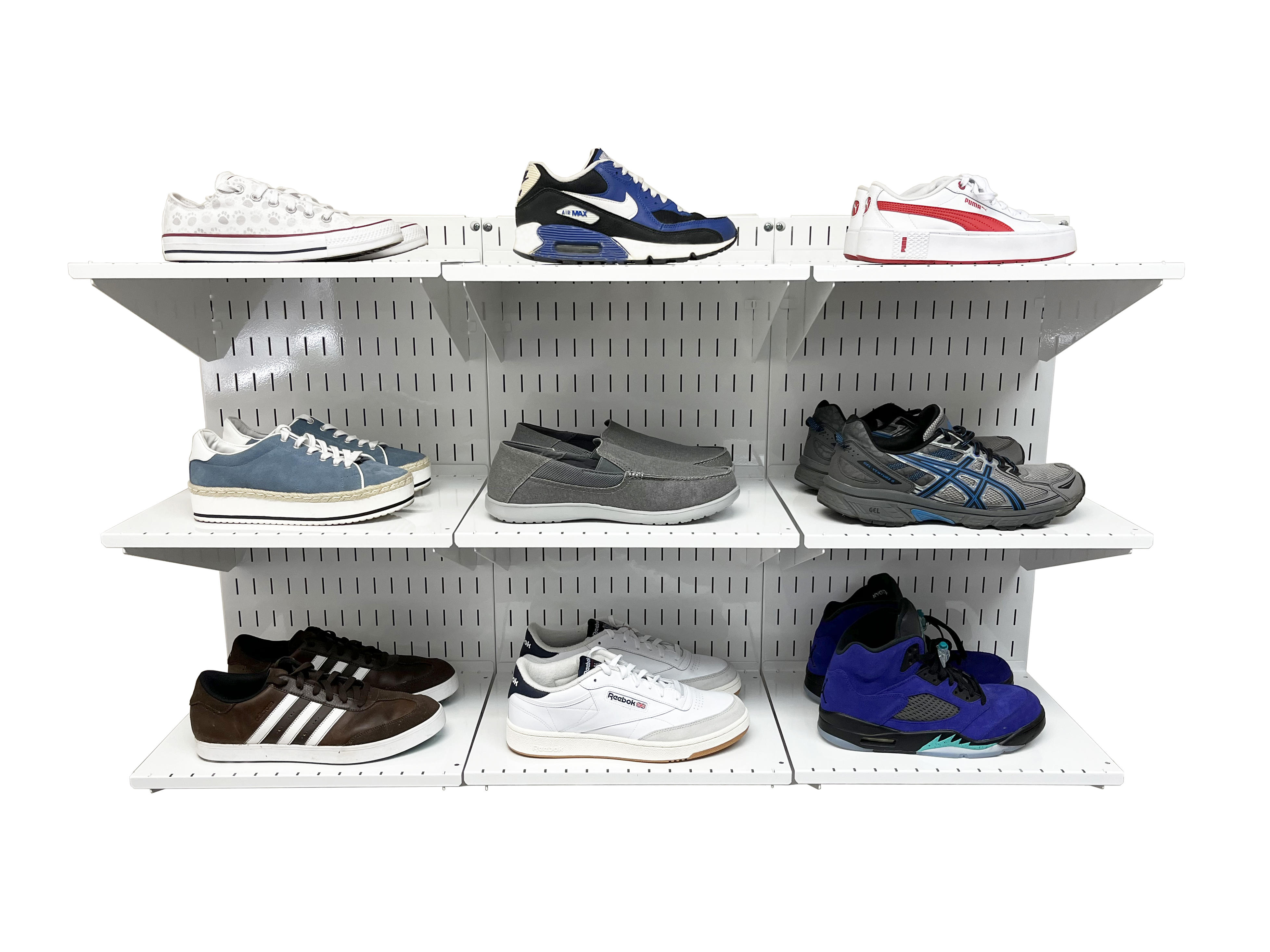 Sneaker Display Wall Organizer Closet Storage System