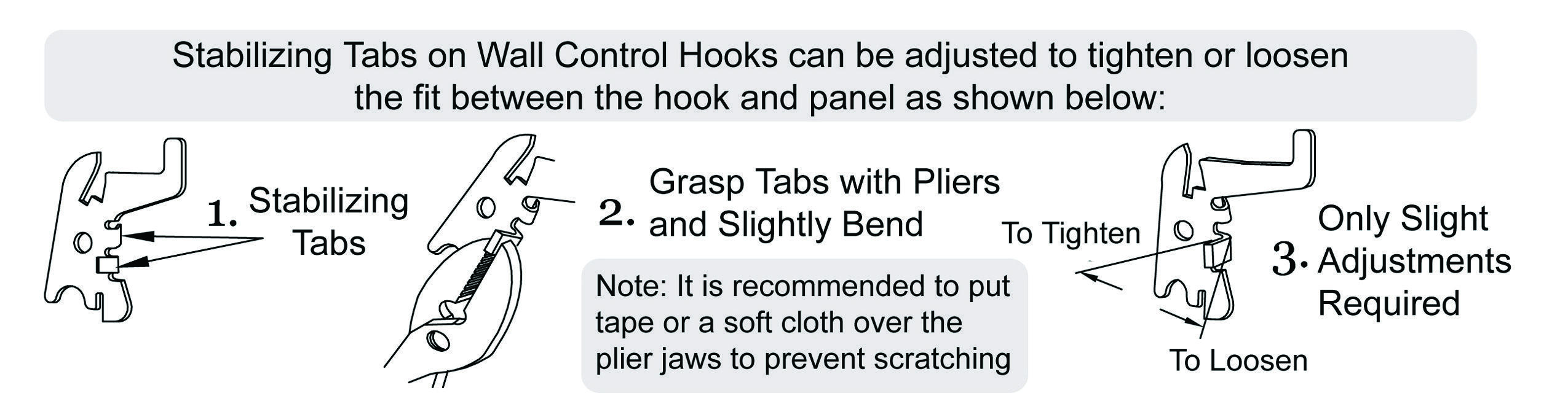 Wall Control Stability Tabs Adjustment Process Wall Control Stability Tabs Adjustment Process