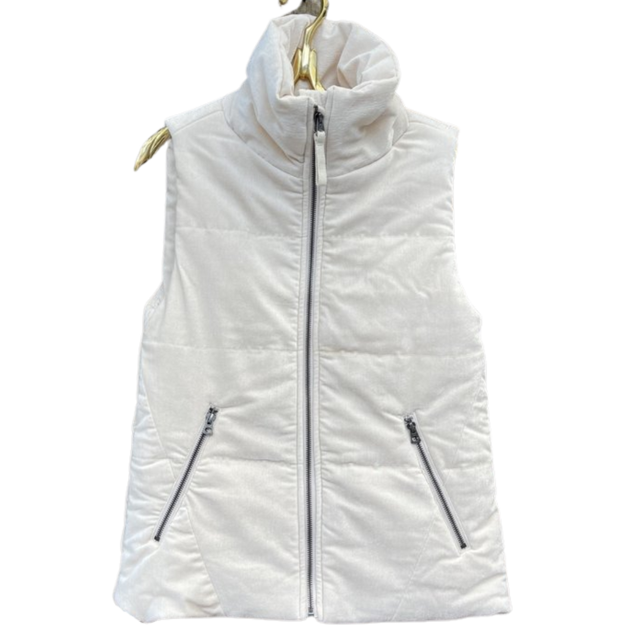 velvet puffer vest