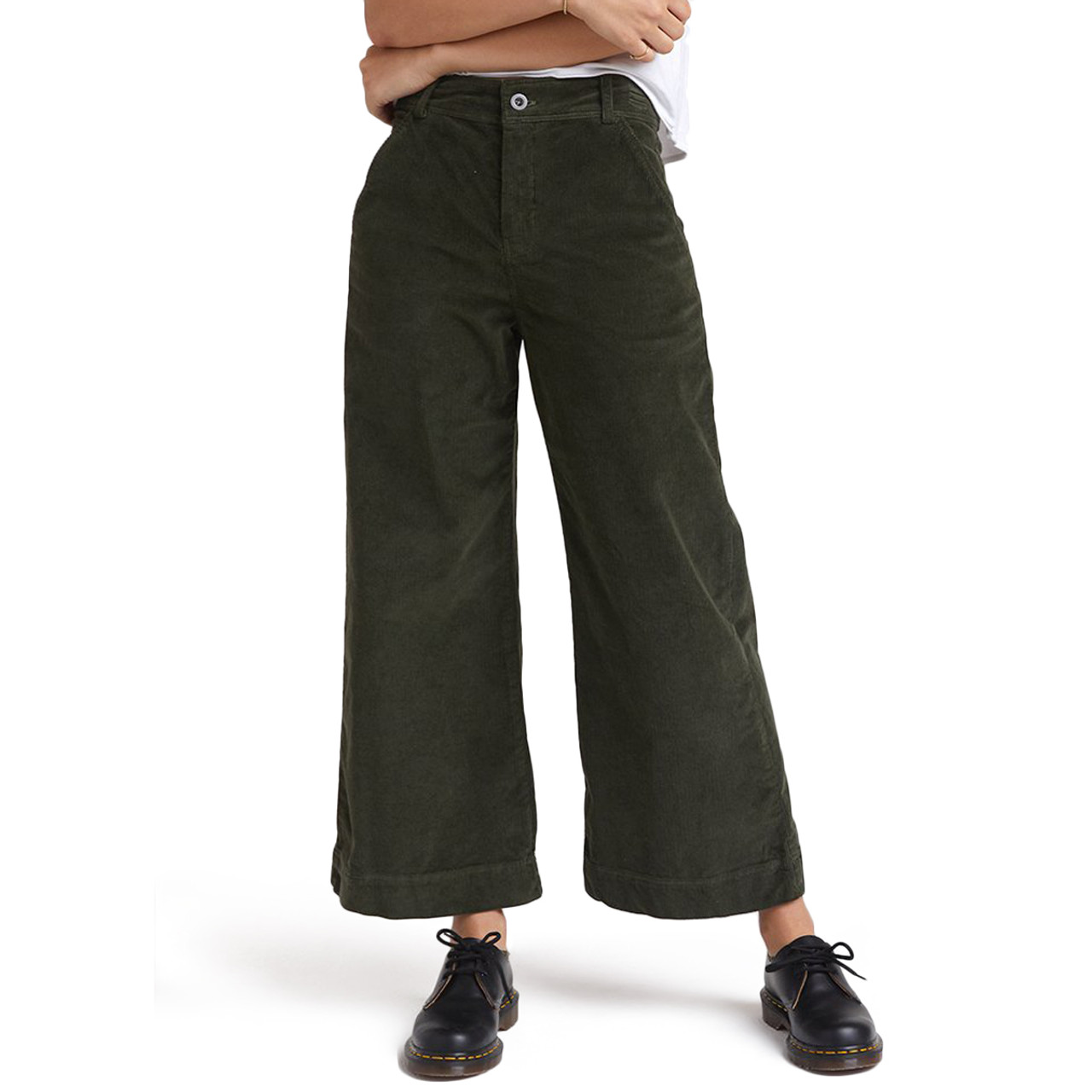 wide leg corduroy trousers