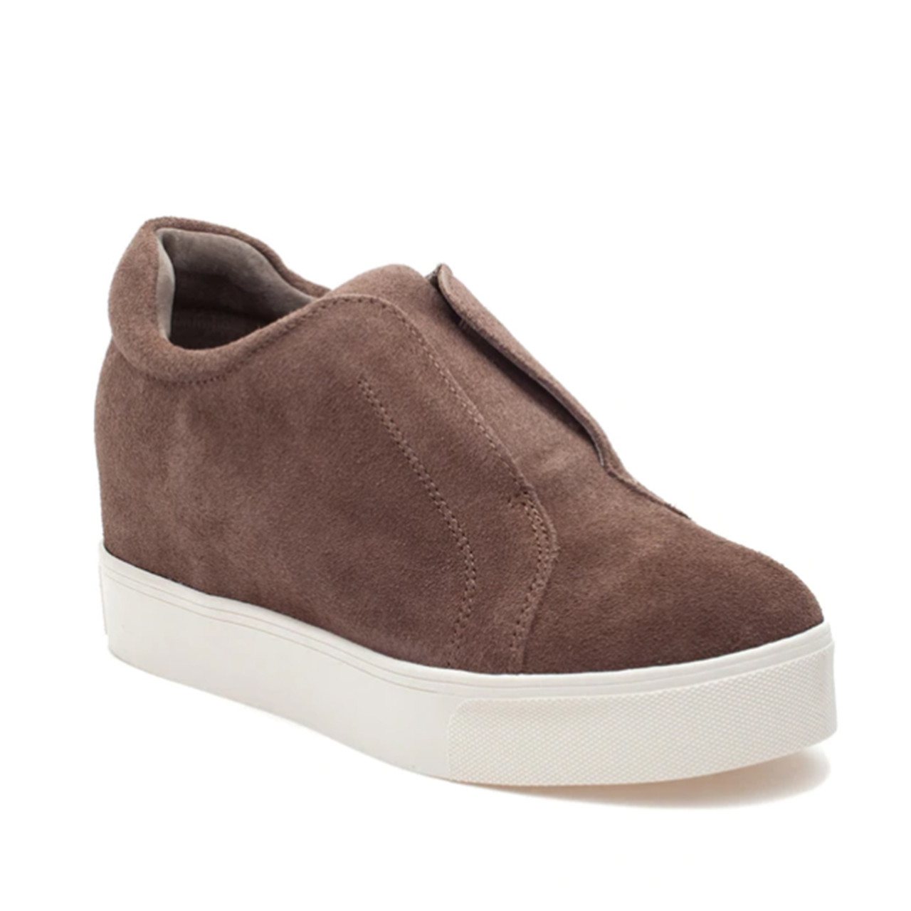 slide on wedge sneakers