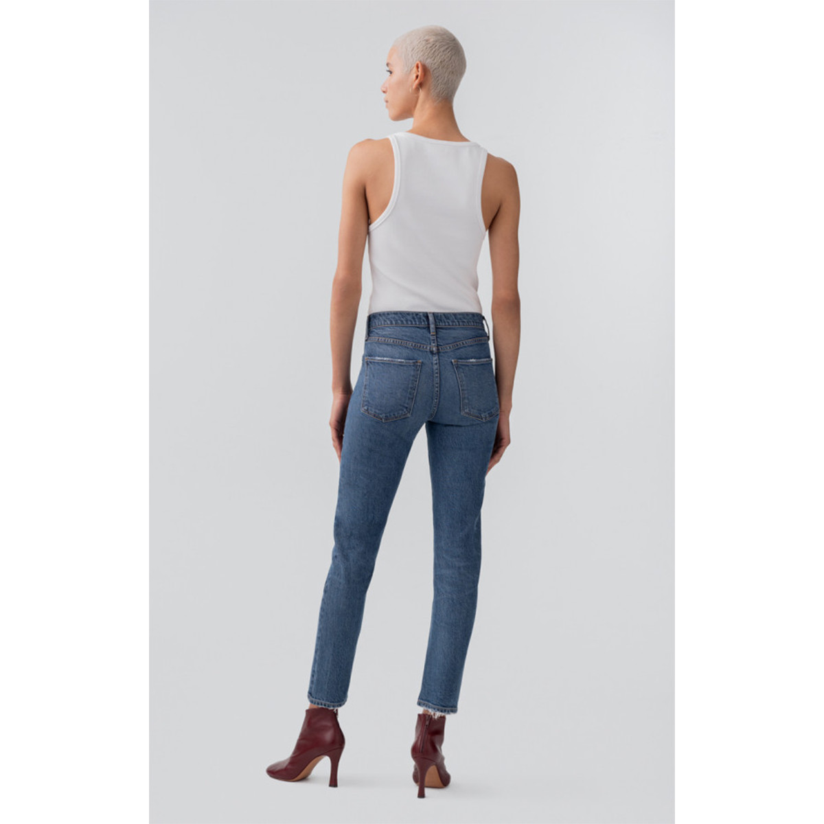 agolde toni mid rise straight jeans