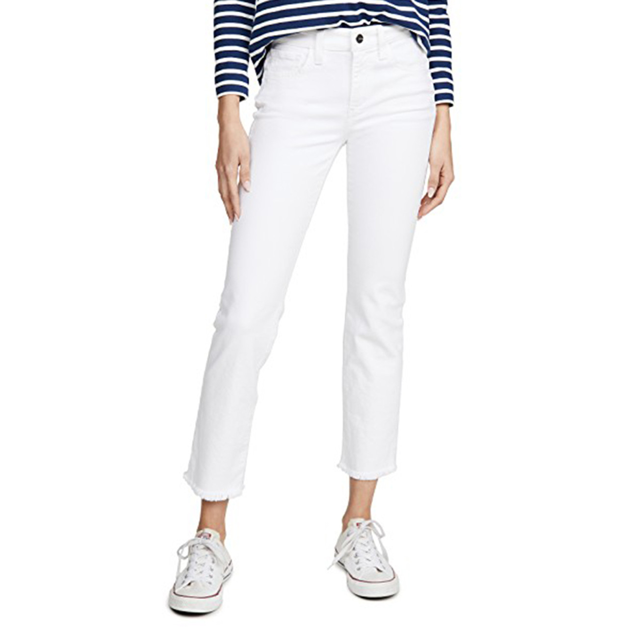 mid rise cigarette jeans