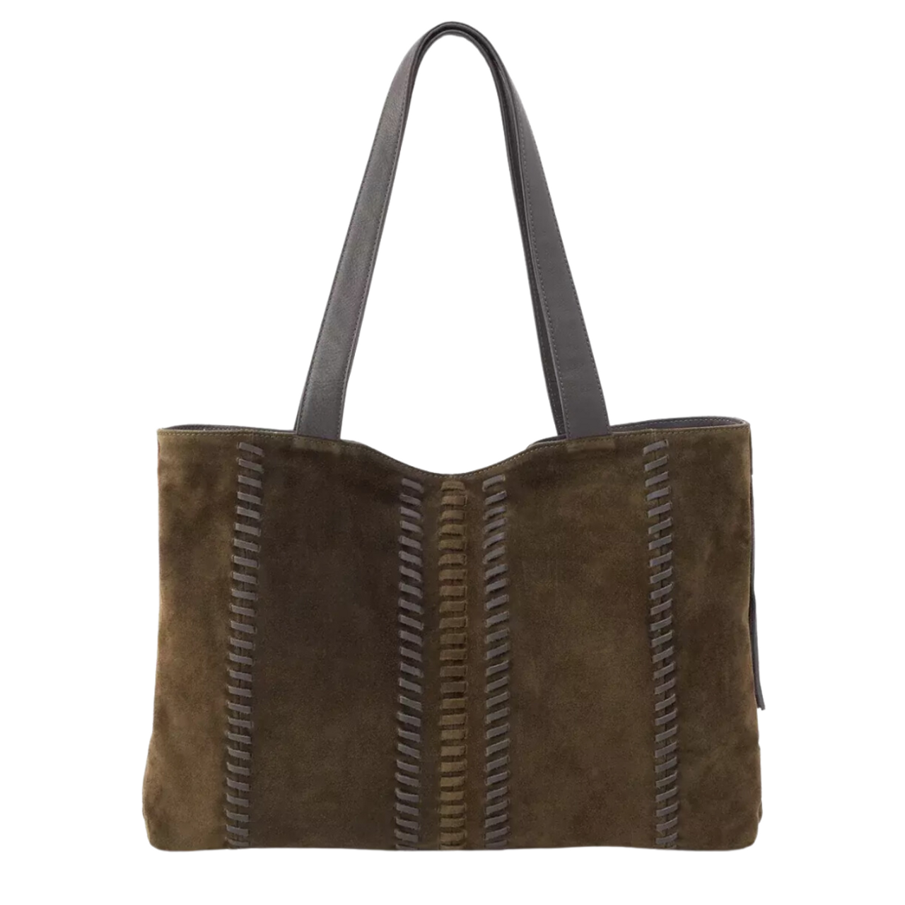 Suede Simple Tote Bag Grey