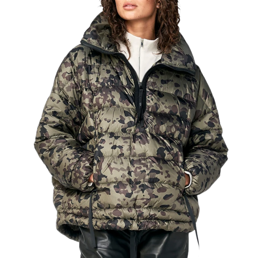 half puffer jacket