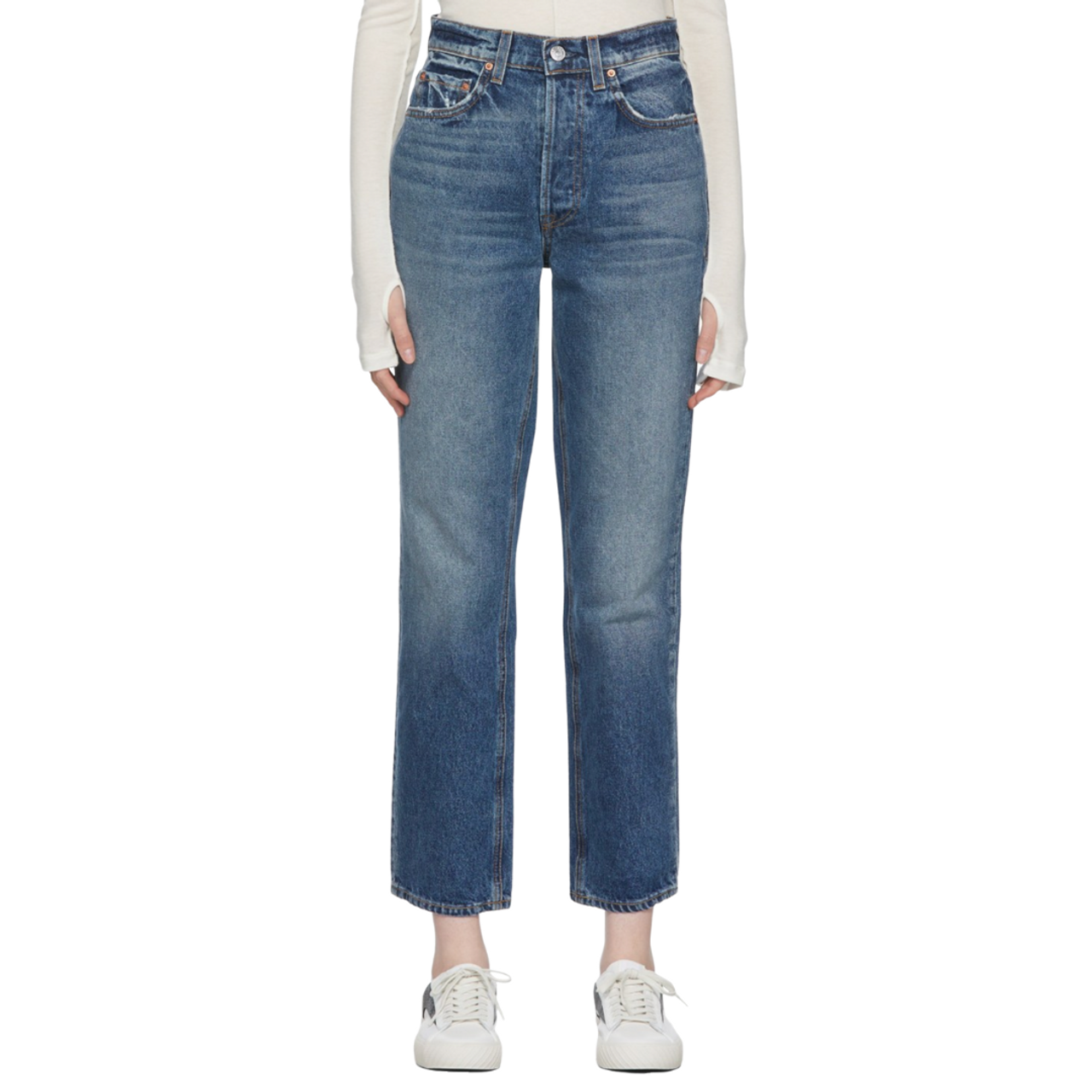 GRLFRND Cassidy High Rise Straight Jean Online at Green Envy