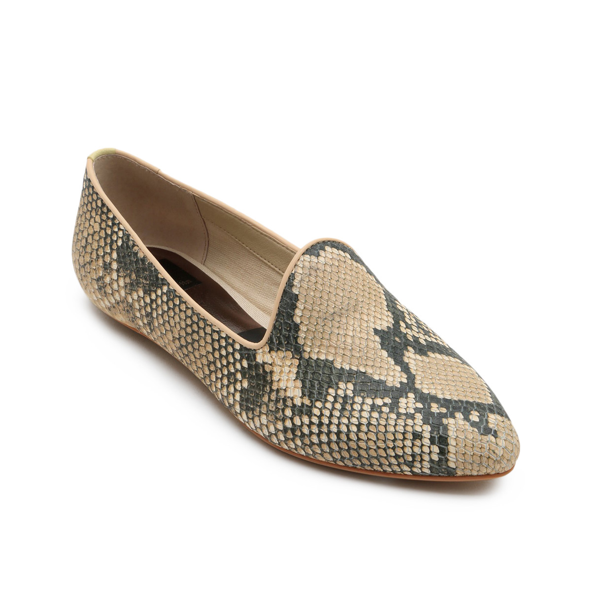 snakeskin flats