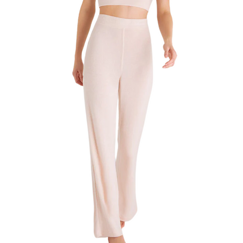 Show Me Some Flare Rib Pant in Faded Blush
