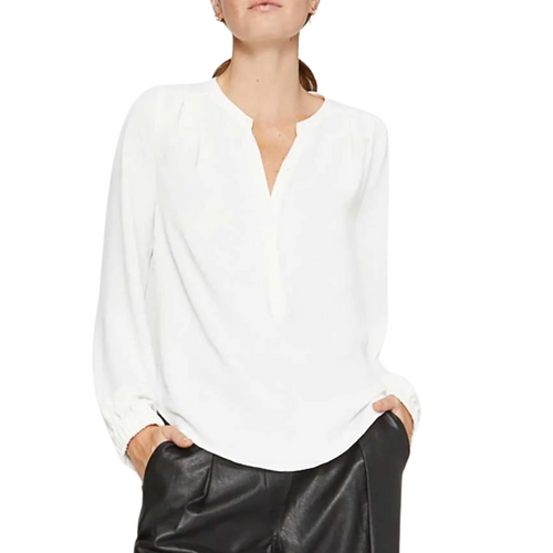 The Phoebe Blouse in Salt White