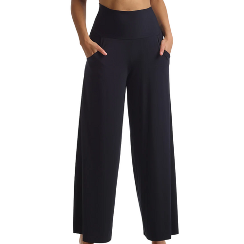 Butter Wide Leg Lounge Pant in Black