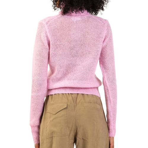 Mohair Highneck Sweater in Lilac Sachet