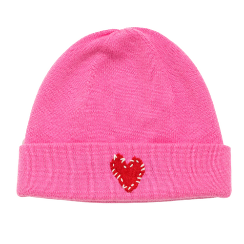 Love Beanie in Pop Pink