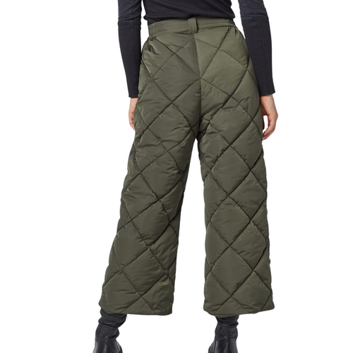 Mika Quilted Pant in Olive