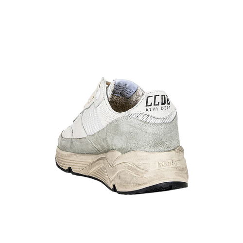 Running Sole Sneaker in White/Ivory/Black/Ice 