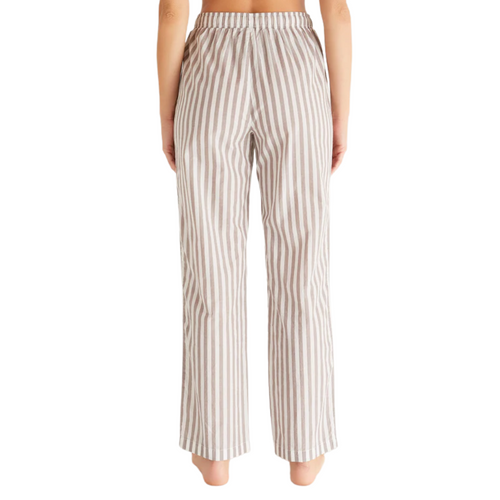 Classic Stripe PJ Pant in Dusty Taupe