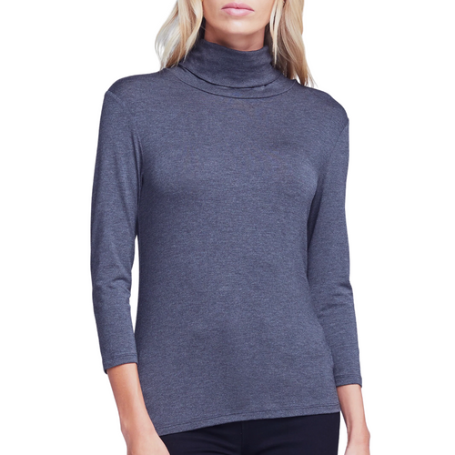 Aja Top in Dark Heather Gray