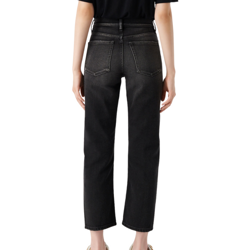 Deen Straight Jeans in Black Brushed