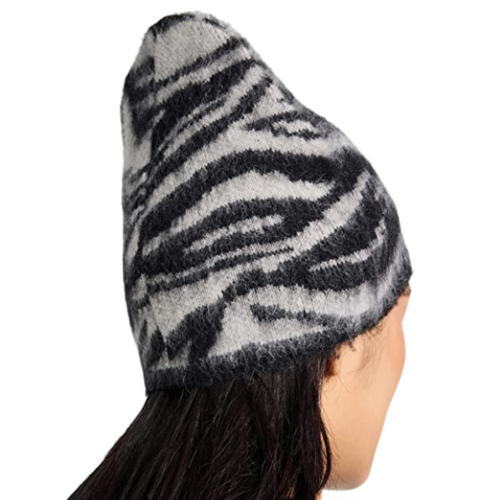 Sarah Tiger Beanie in Ivory Tiger