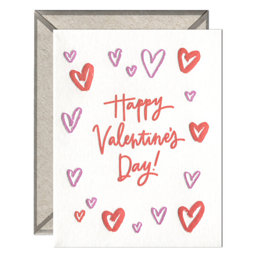 Happy Valentine’s Day Hearts Card