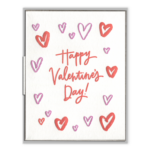 Happy Valentine’s Day Hearts Card