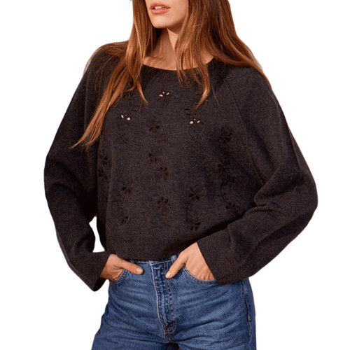 Miriam Embroidered Wool Sweater