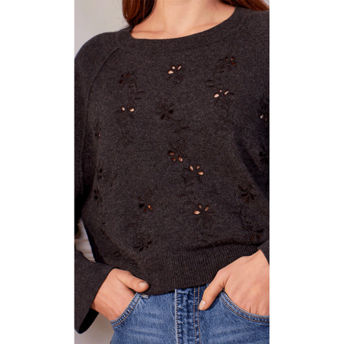 Miriam Embroidered Wool Sweater