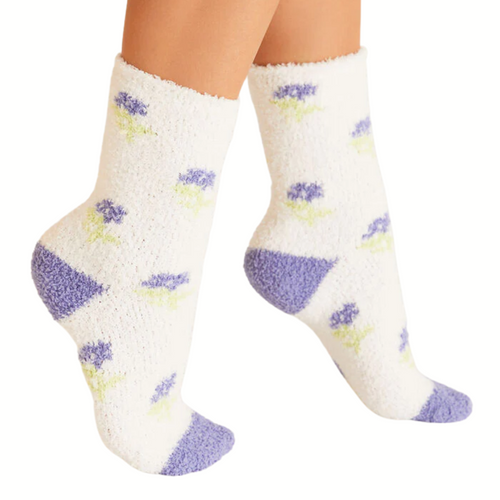 Plush Foulard Socks - 2 Pack in Bone