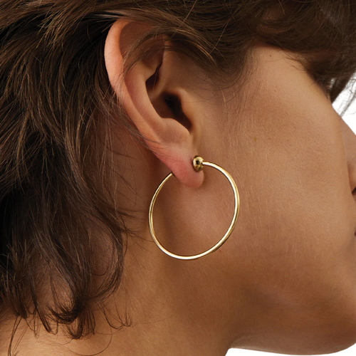 Icon Hoops - Small in Gold