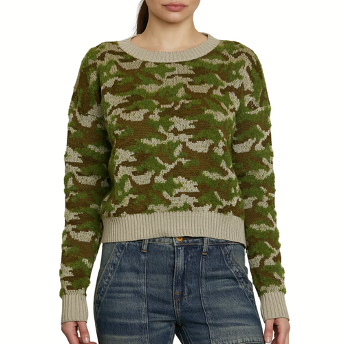 Blayne Sweater in Camo Jacquard 