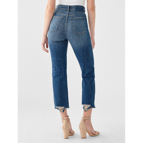 Jerry High Rise Straight Jean in Edmund