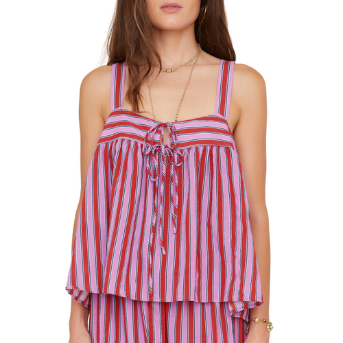 Kyra Top in Berry Stripes