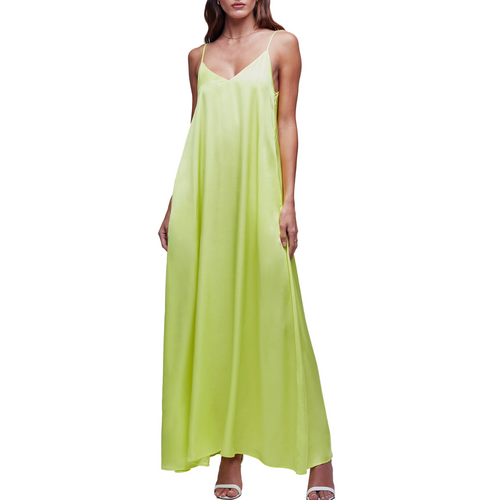 Hartley Trapeze Dress in Lime