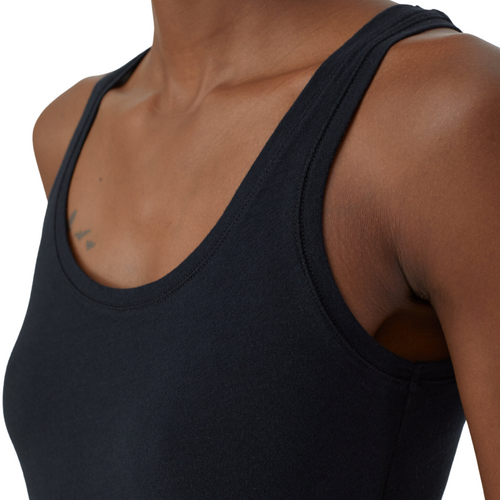 Pure Cotton Tank in Black 