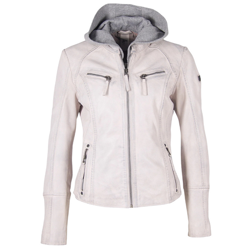 Nola Leather Jacket in White