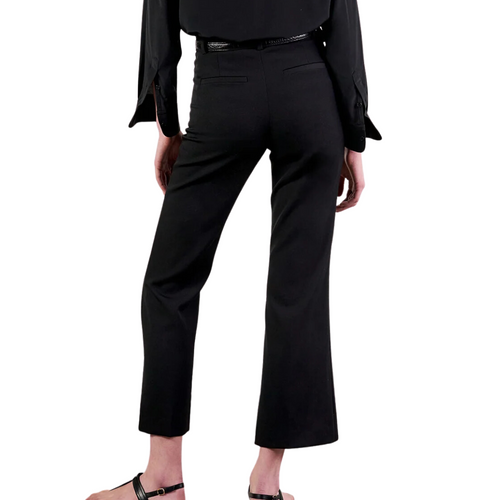 Cropped Corette Pant in Black