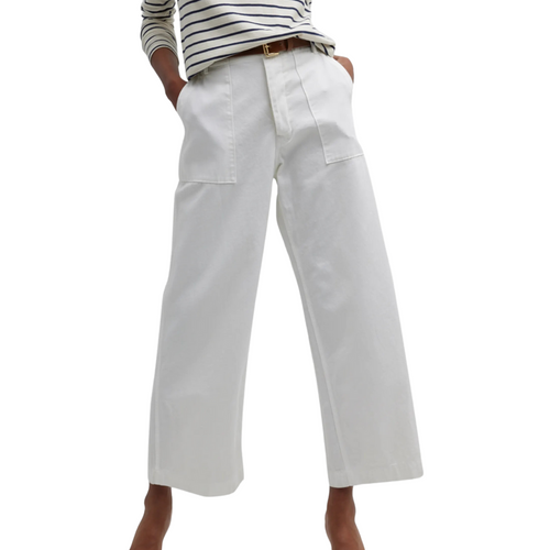 Leon Boy Pants in White