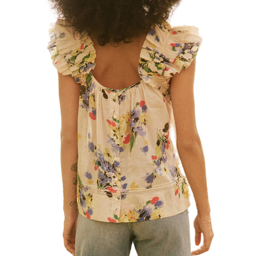 The Dove Top in Bright Grove Floral 