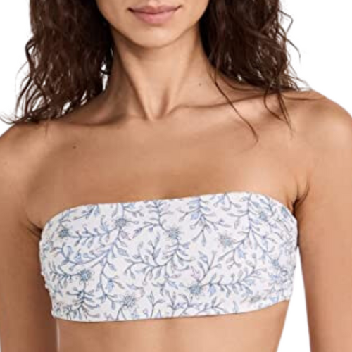 Arlo Bandeau Top in White Blossom