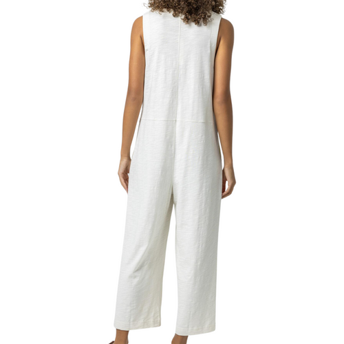 Sleeveless Jumpsuit in Gardenia