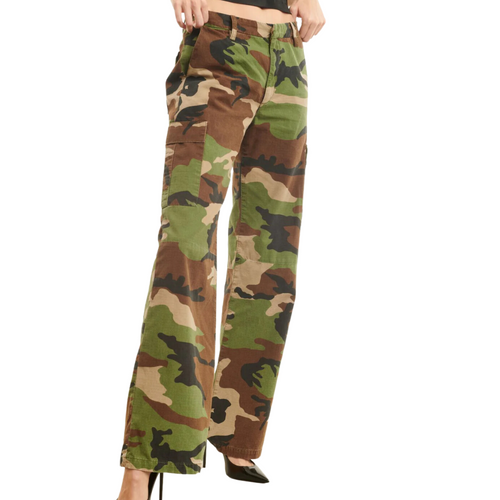 Baggy Cargo Pants in Camouflage