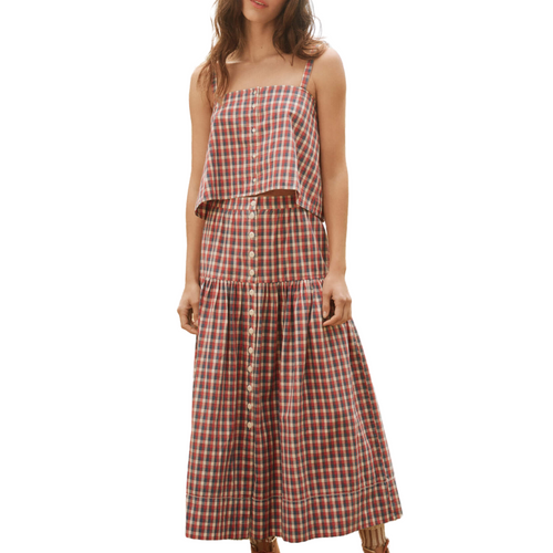 The County Line Cami in Picnic Plaid