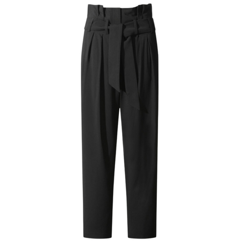 Sandya Cropped Trousers in Black