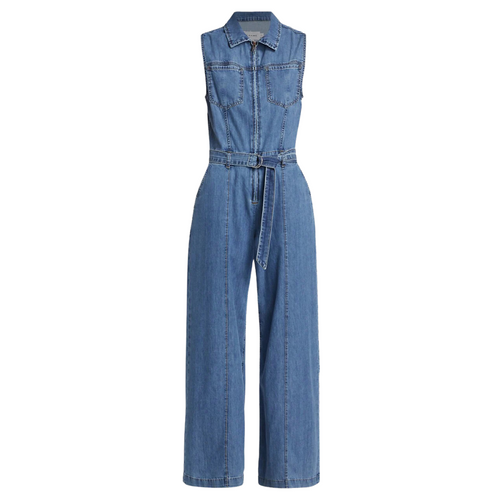 Sleeveless Wide-Leg Jumpsuit in Happy Indigo 