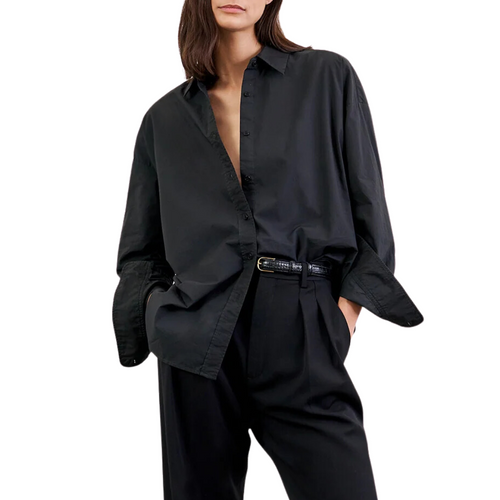 Mael Oversized Shirt in Black