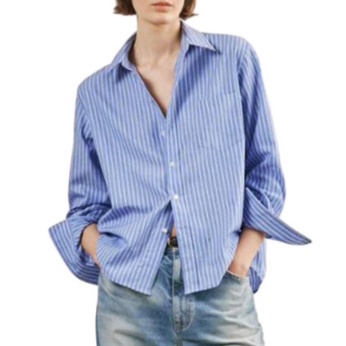 Telma Shirt in Blue/White Stripe