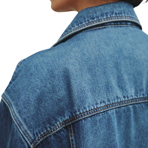 Adam Oversized Denim Jacket in Simon Wash