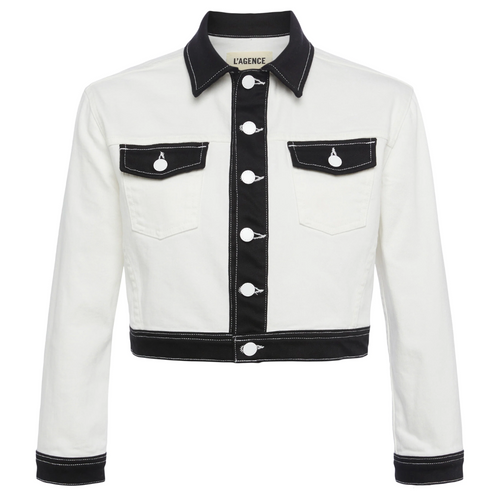 Koda Jacket in White/Black